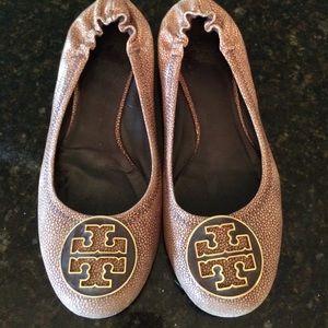 Tory Burch snake skin flat