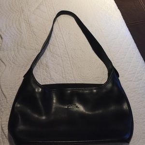 Longchamp Black Leather Purse from Paris France