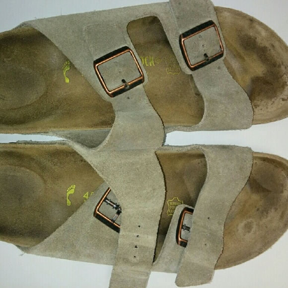 Birkenstock Arizona TAUPE Suede slides