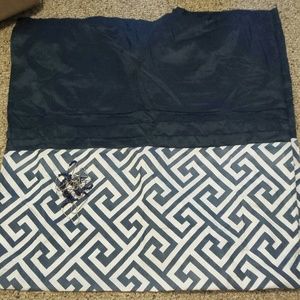 Blue and White Shower Curtain