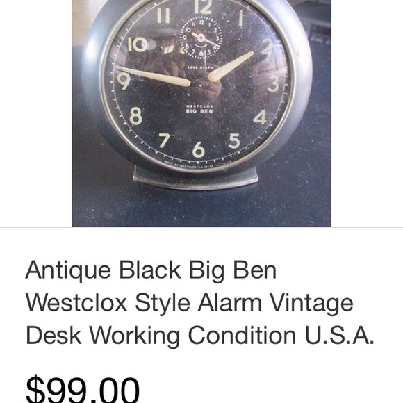 Westclox Antique Alarm Clock - Picture 1 of 3