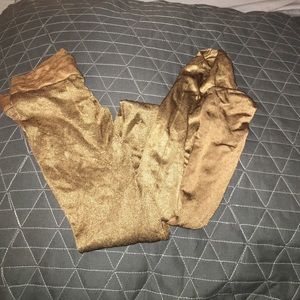 Gold/bronze tights