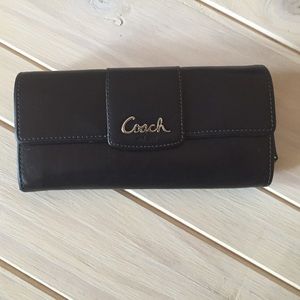 Black Leather Coach Wallet