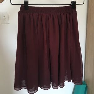 American Apparel Chiffon Double-Layered Skirt