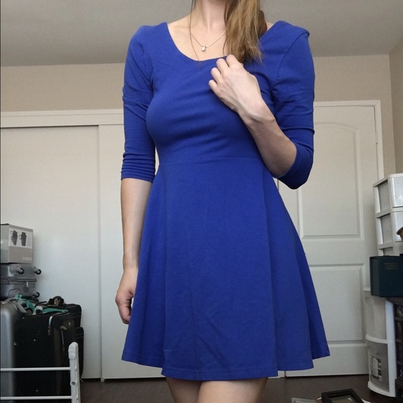 Express blue dress