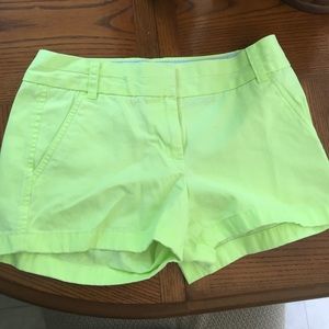 j crew shorts size 2