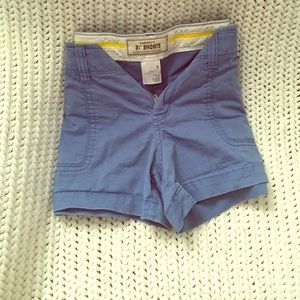Blue chino shorts