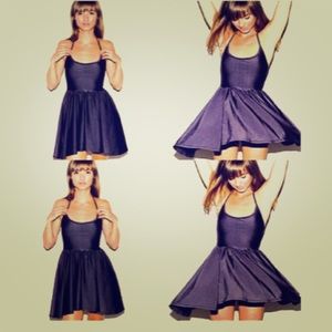 American Apparel Navy Figure Skater Dress
