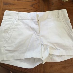 White j crew shorts size 0