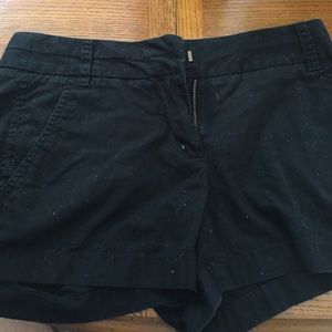 Black J crew shorts size 00