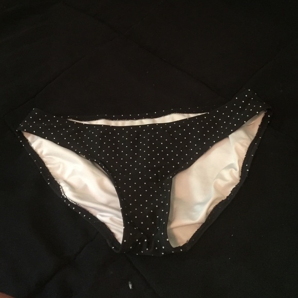 Black and white bathing suit bottom