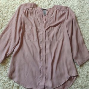 H&M Dusty Rose Blouse