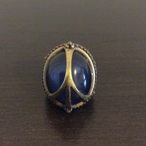 Lucky Brand Peace Sign Mood Ring