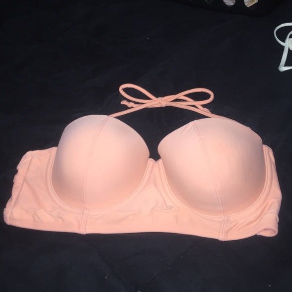 Coral cup bikini top