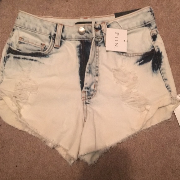 Distressed High Waisted Shorts