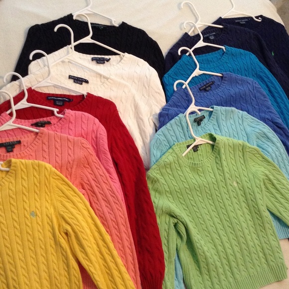 Ralph Lauren Scoop Cable Neck!!