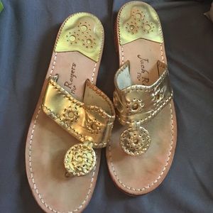 Jack Rogers size 9 gold