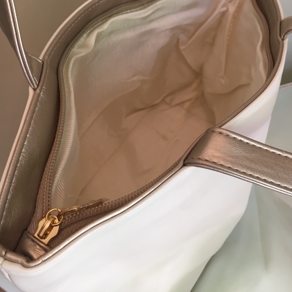 NWD Vanity Blanc Rose Gold PU trim /cream CS BAG - Picture 4 of 4