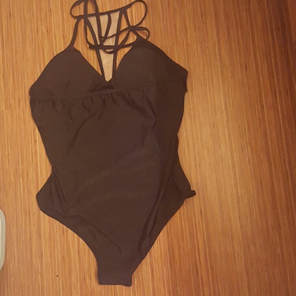 bandage hollow out sexy one piece - Picture 3 of 3