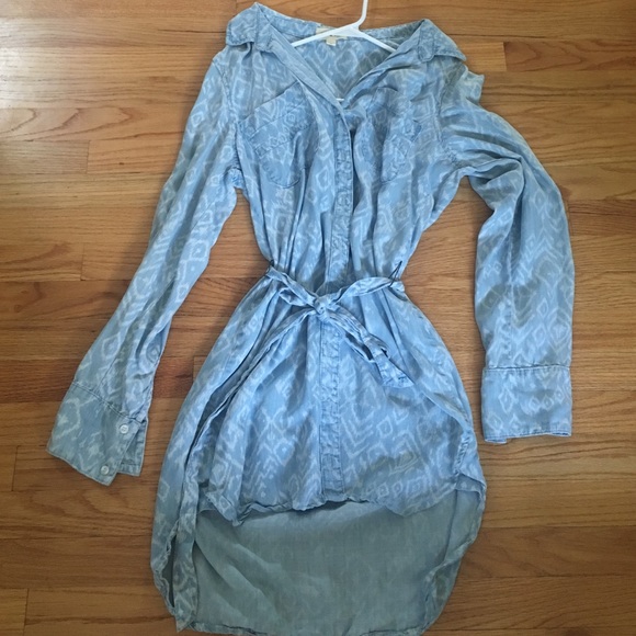NWOT chambray shirt dress