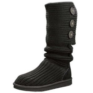 Black Knit Ugg Boots