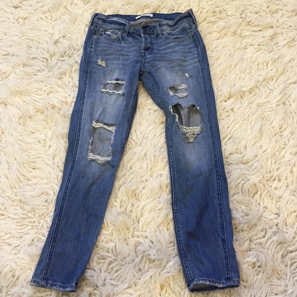 Distressed jeans