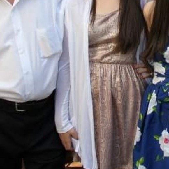 Pink Metallic Party Dress