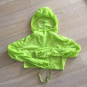 Lulu lemon lime green wind jacket