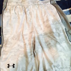 Men's Under Armour raid shorts.