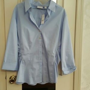 New york & company Light blue Madison shirt NWT