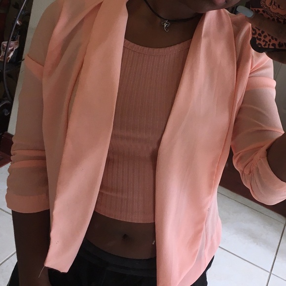 Charlotte Russe Jackets & Blazers - Pink Light Charlotte Russe Blazer Jacket