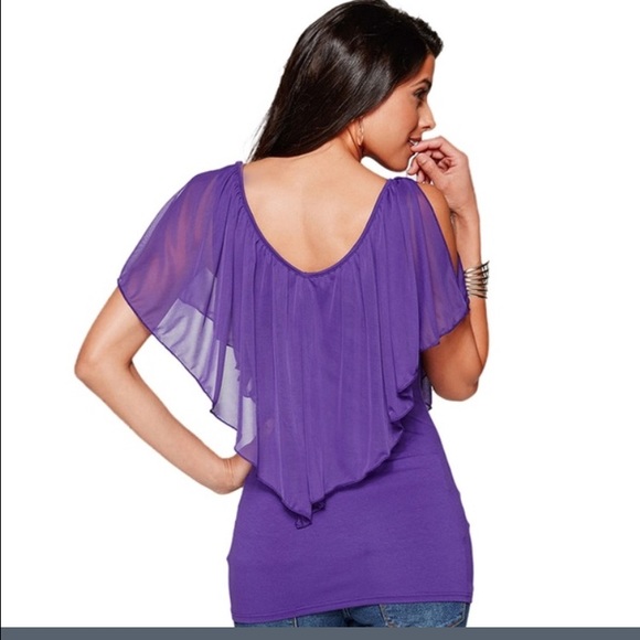 Stylish woman's fashion chiffon top - Picture 2 of 4
