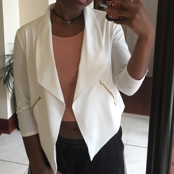 White Light Blazer Jacket