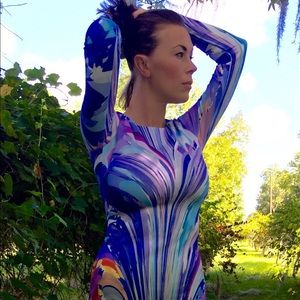 Pastel multicolor Bebe dress