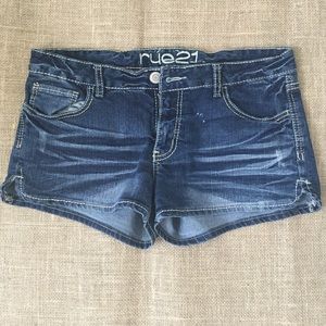 Denim shorts