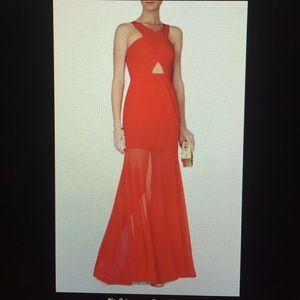BCBG Ria CrissCross front gown