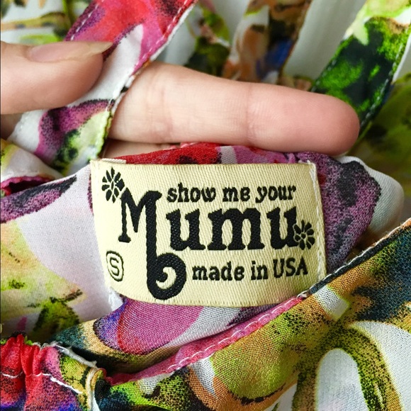 Show Me Your Mumu White Hawaiian Strappy tank - Picture 3 of 4