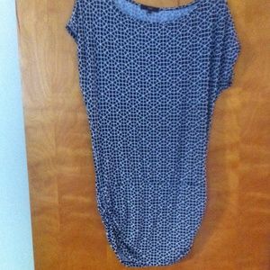 Tart Jeanie Geo Print Side Ruche Banded Top