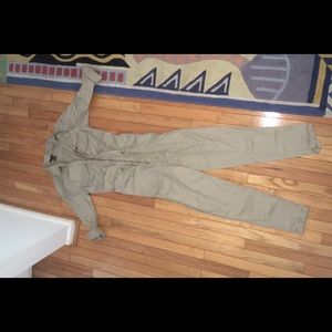 H&M khaki jumpsuit