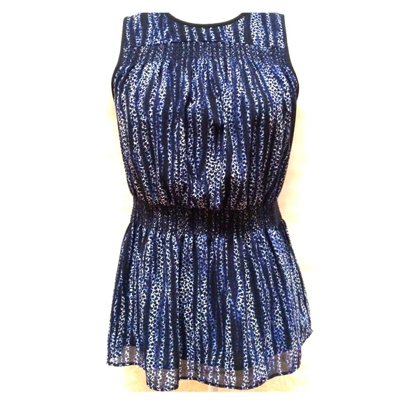 Michael Kors Burnell Smocked Top