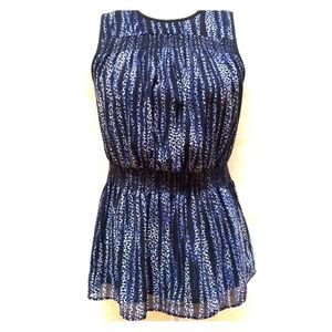 Michael Kors Burnell Smocked Top