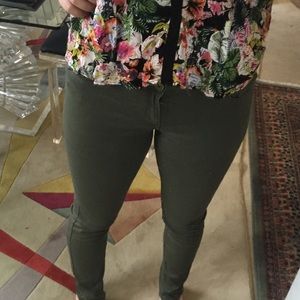 NWT military green jeans