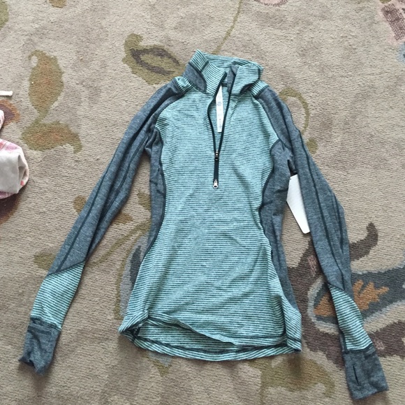 Lululemon teal and gray sweater new with tags