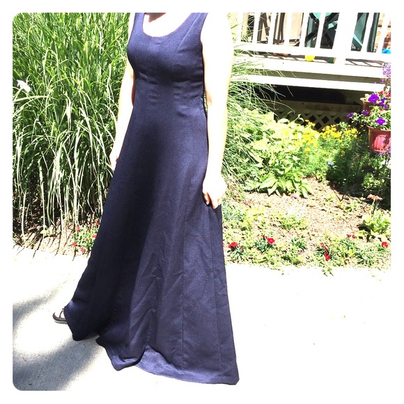 Nine West Navy Formal Prom Bridesmaid Dress Gown