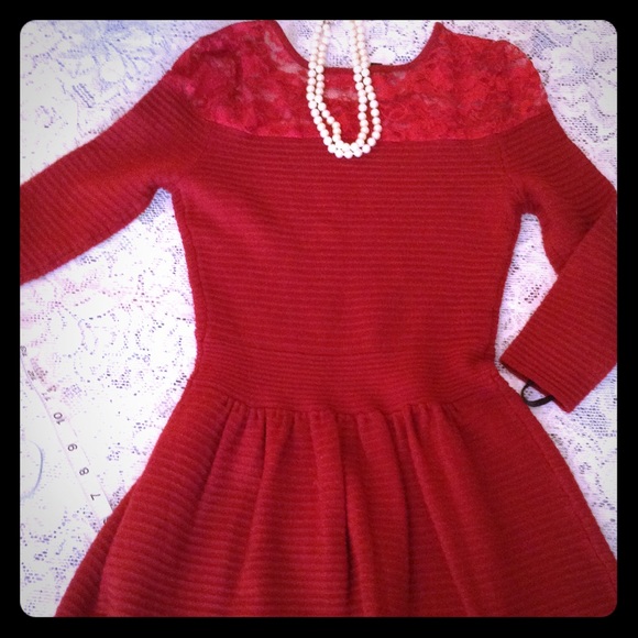 Jessica Simpson red dress xs