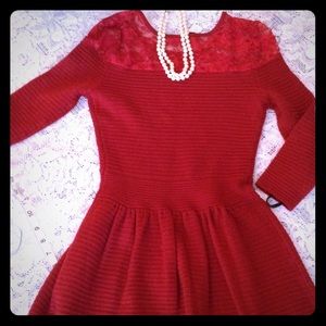 Jessica Simpson red dress xs