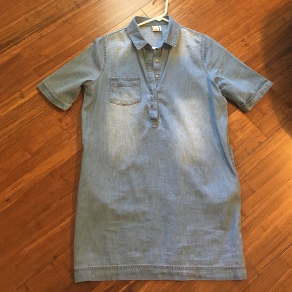 Denim shirt dress