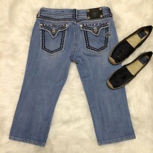 Cropped/Capris Style Miss Me Jeans Size 28 EUC