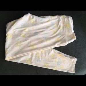 NWOT Lularoe TC peach floral leggings