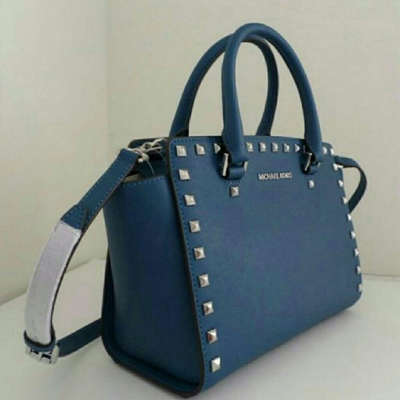 Michael Kors selma stud medium satchel - Picture 2 of 4